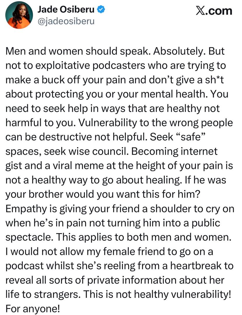 OAP Dotun clashes with movie producer Jade Osiberu after she called out Roby Ekpo